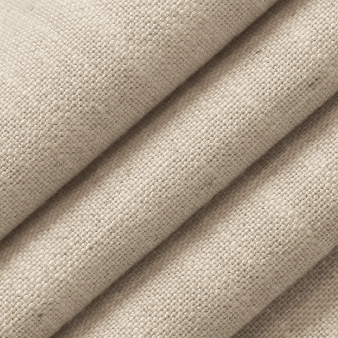 Beige OEKA-TEX Standard 100 Certified Plain Linen Blend Upholstery Fabric by The Yard - SKU: Ross Sand